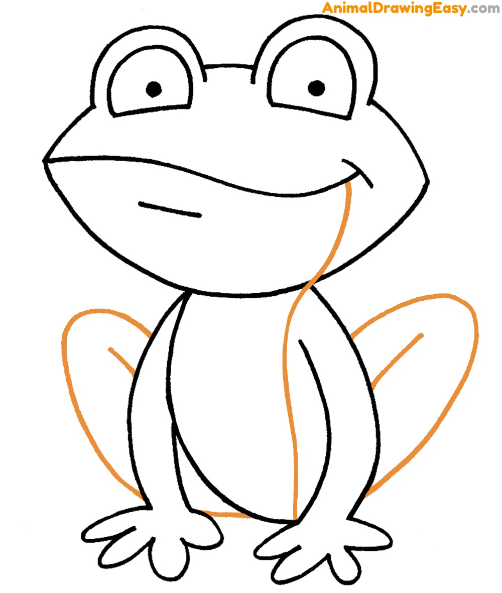 Frog Drawing Easy