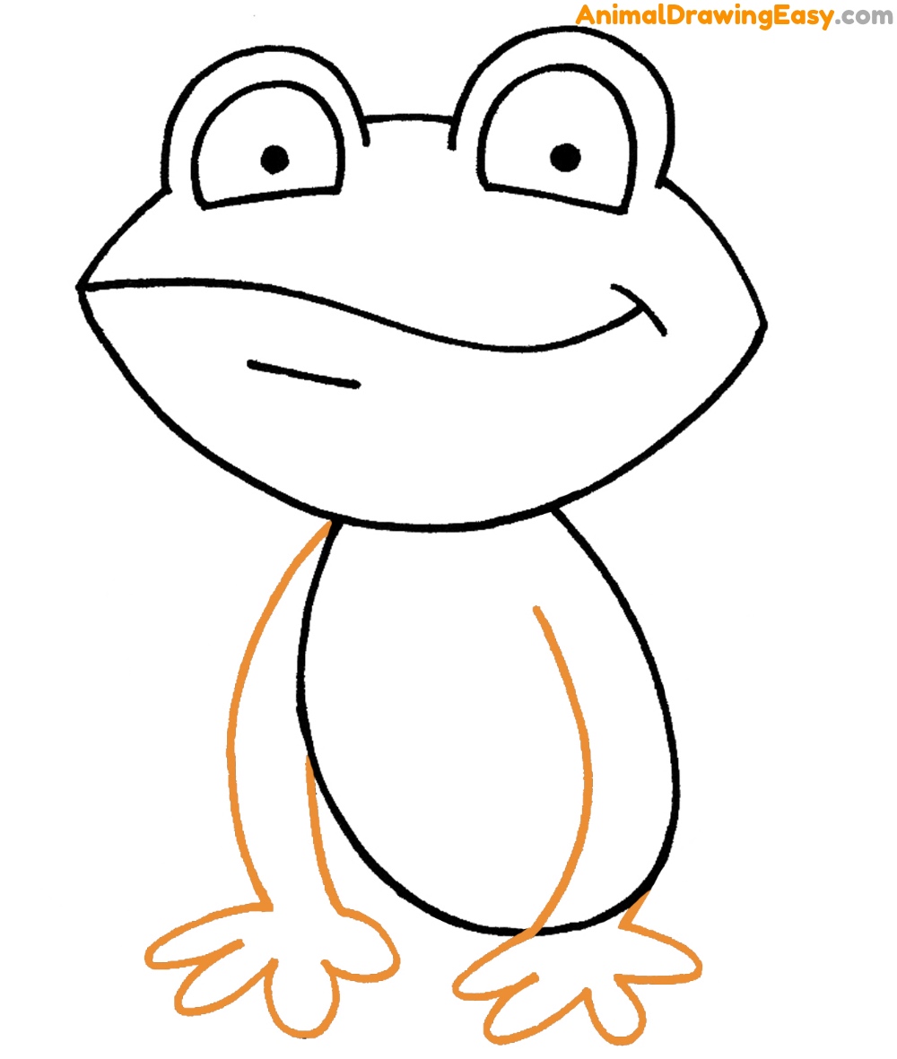 Frog Easy Drawing
