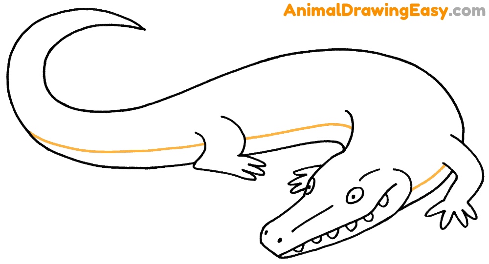 How to Draw a Simple Alligator