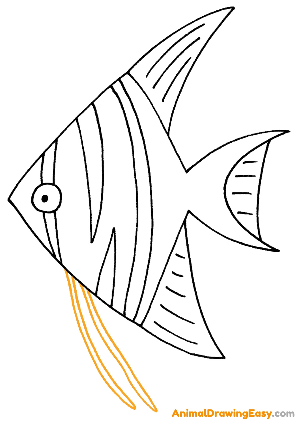 Angelfish Easy to Draw