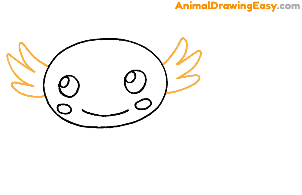 Cute Axolotl Drawing