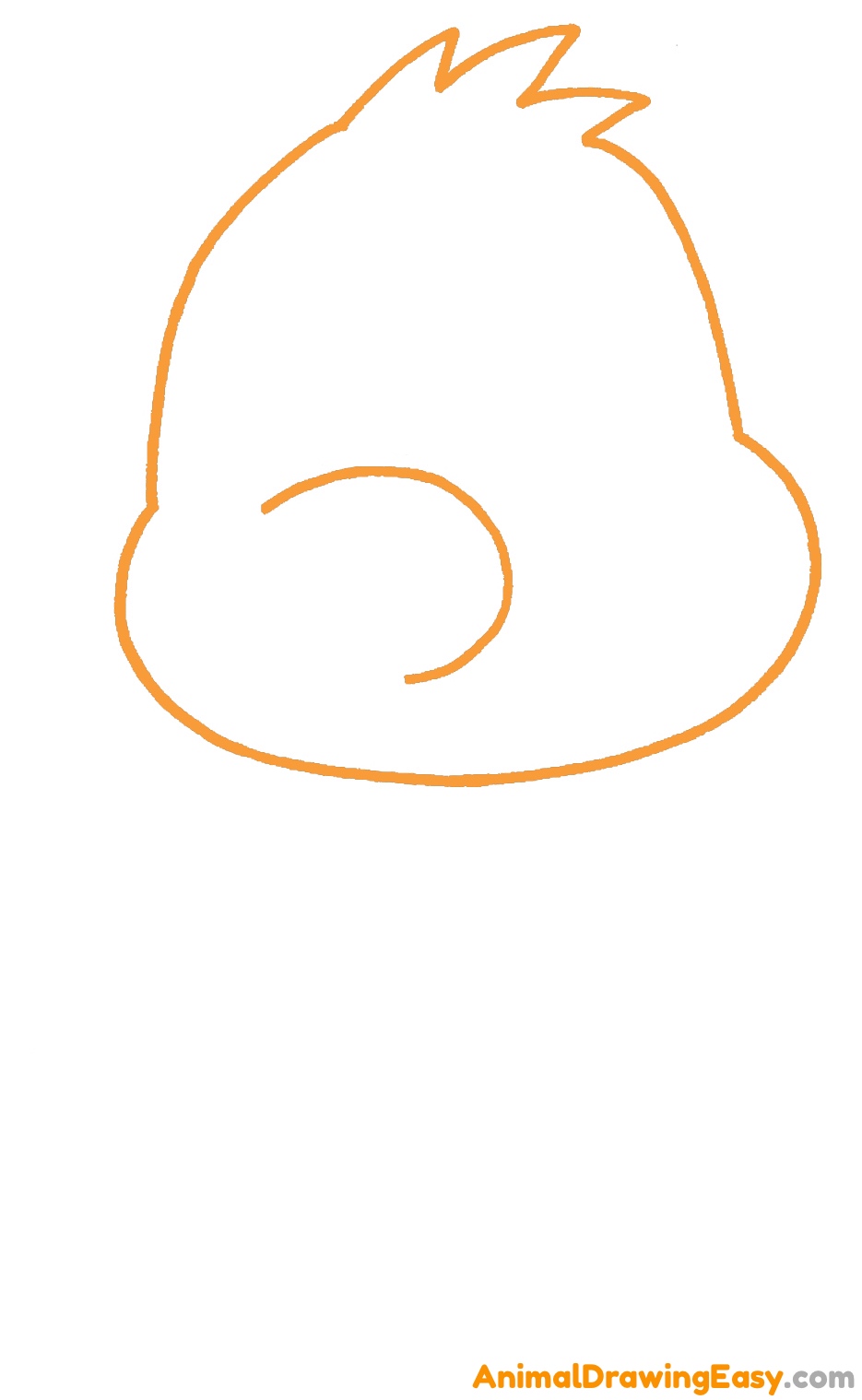 Cute Baby Chick Drawing