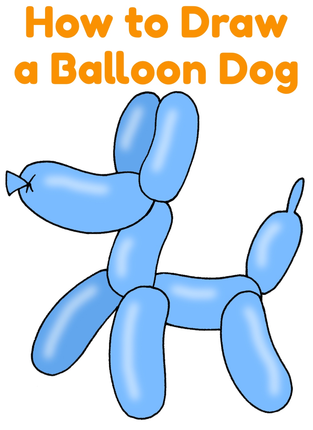 How to Draw a Balloon Dog Easy