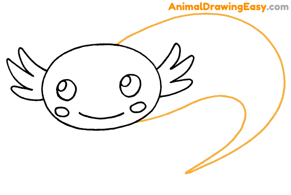 How to Draw a Cute Axolotl