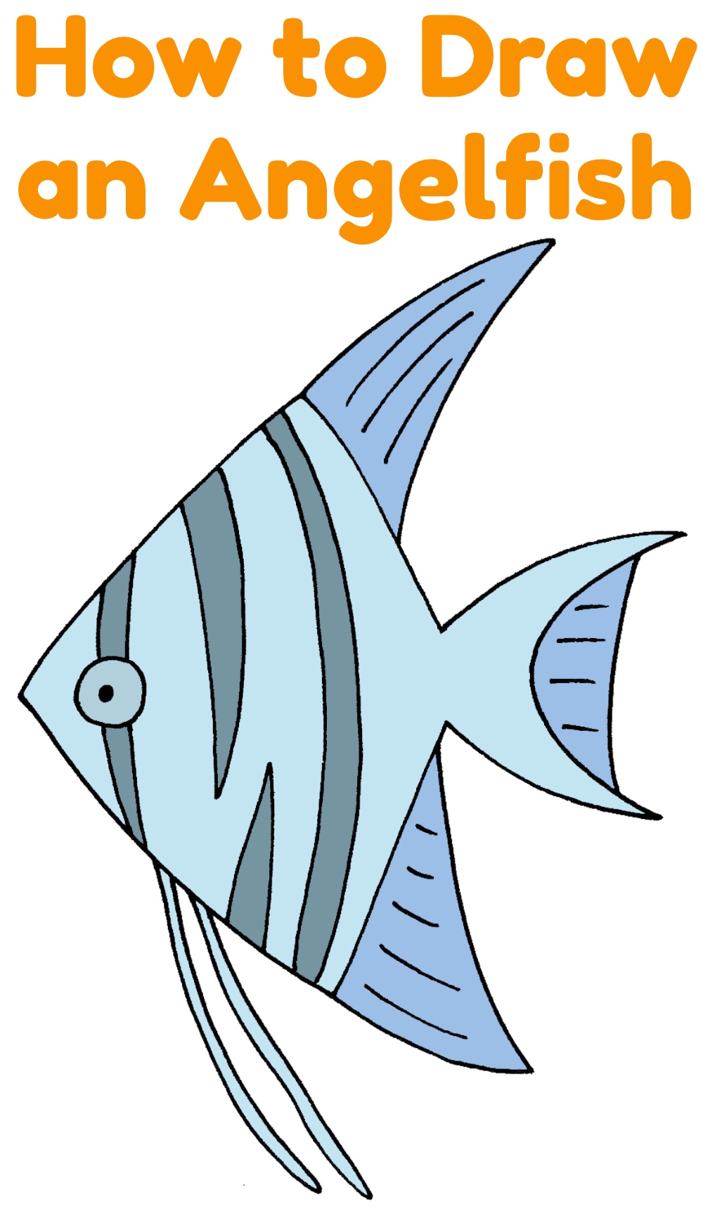 How to Draw an Easy Angelfish