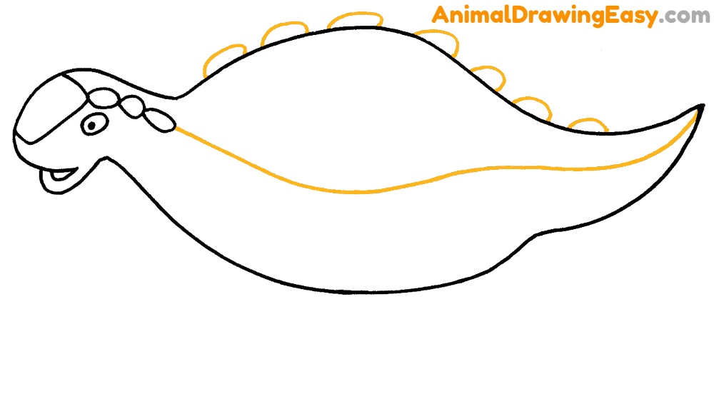 How to Draw an Easy Ankylosaurus