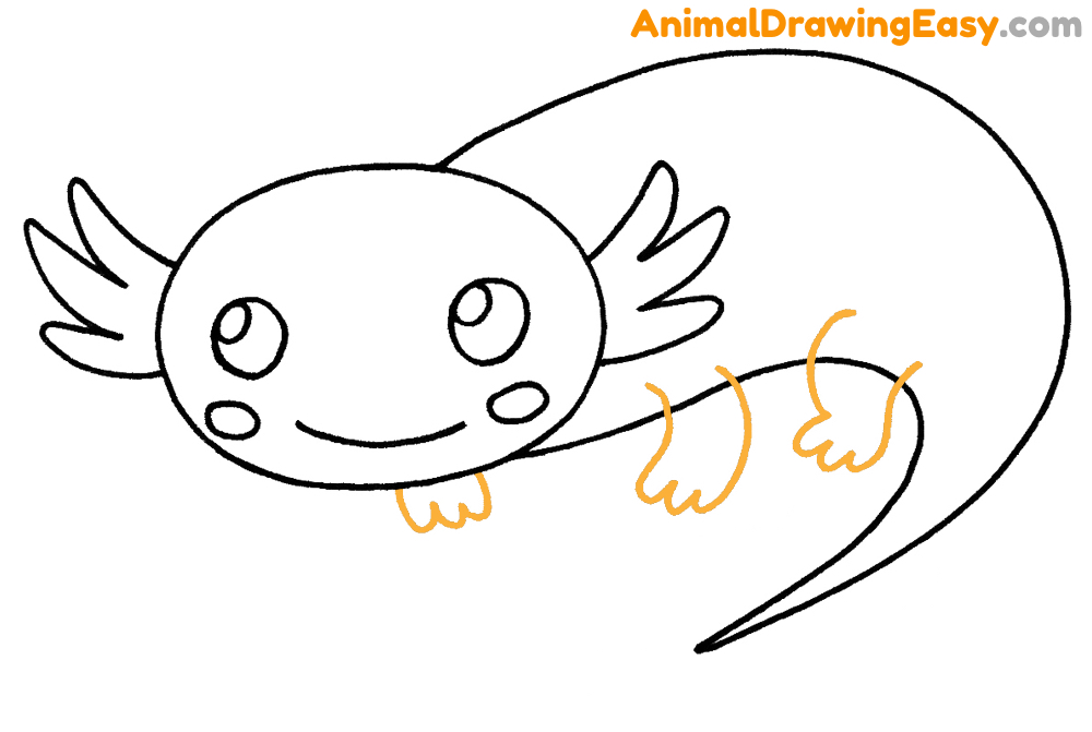 How to Draw an Easy Axolotl