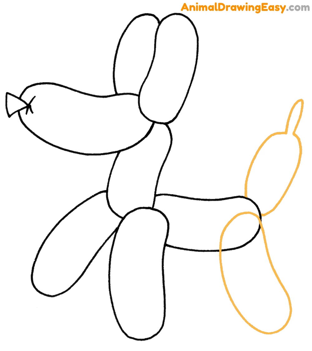 How to Draw an Easy Balloon Dog