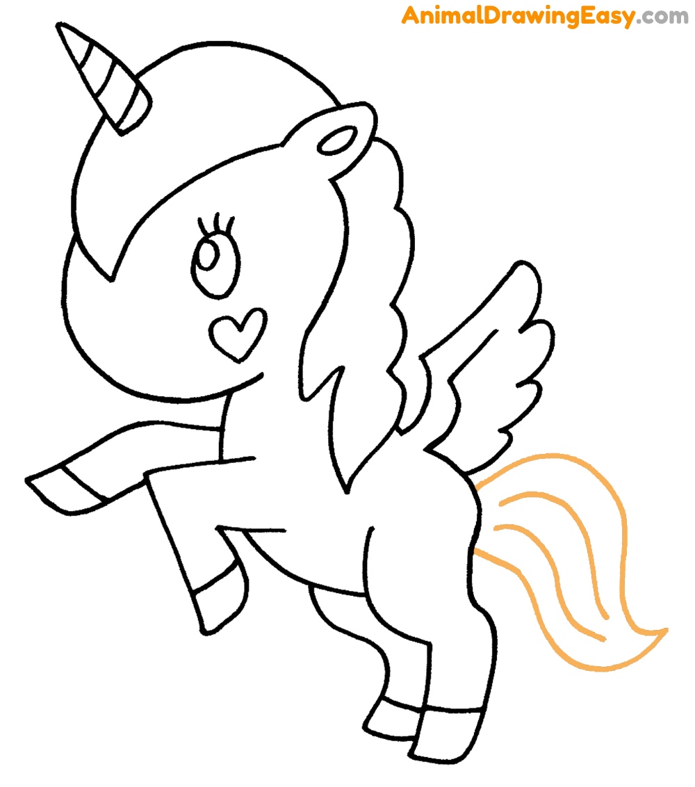 How to Draw an Easy Unicorn
