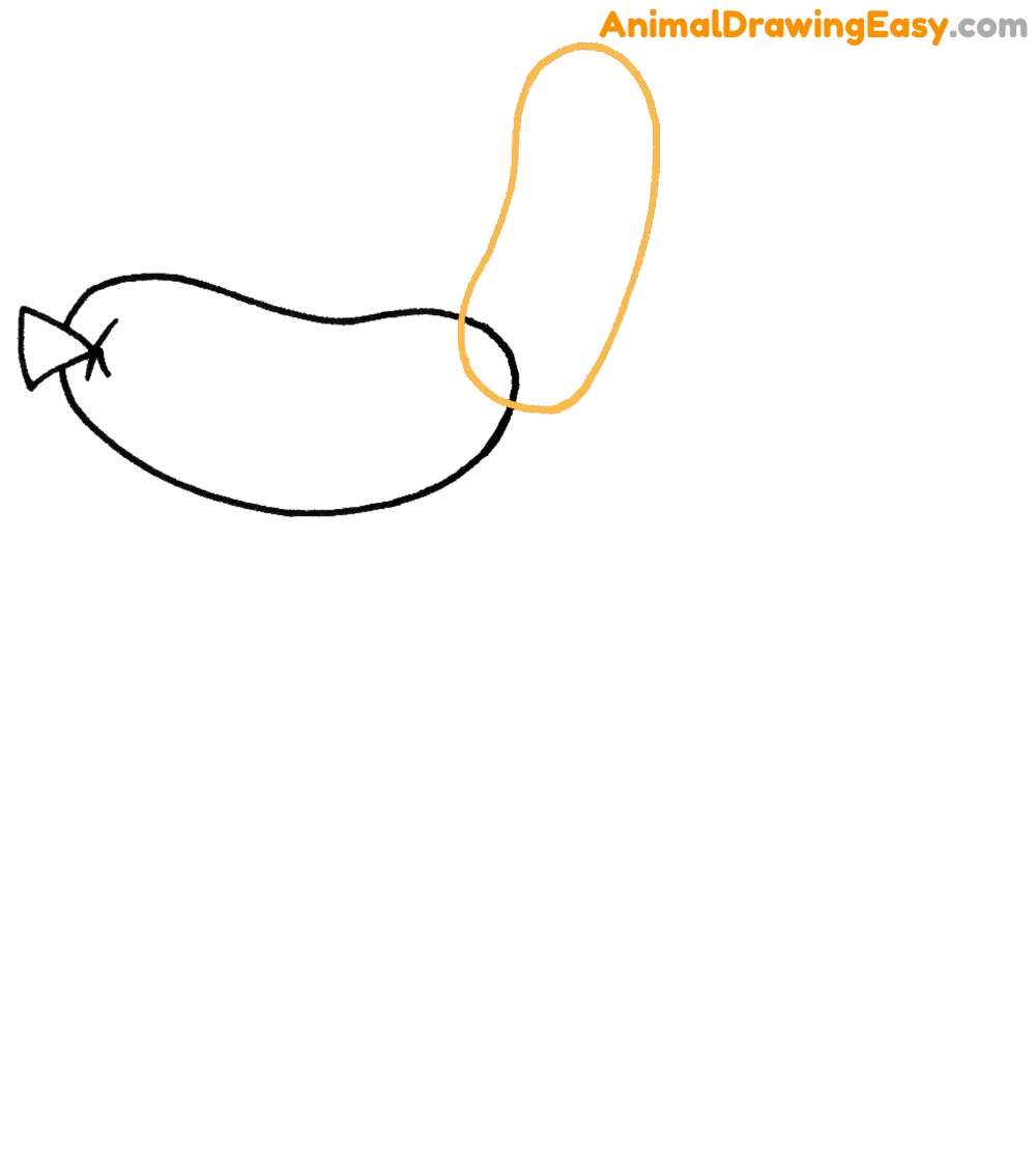 Realistic balloon dog drawing