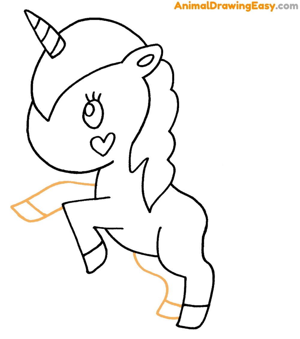 Step by Step Unicorn Drawing