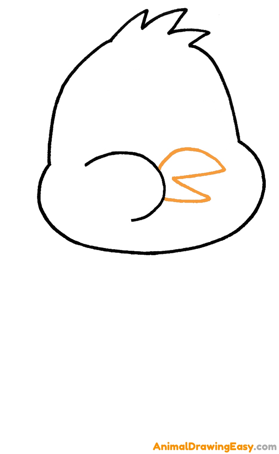 baby chick drawing cute