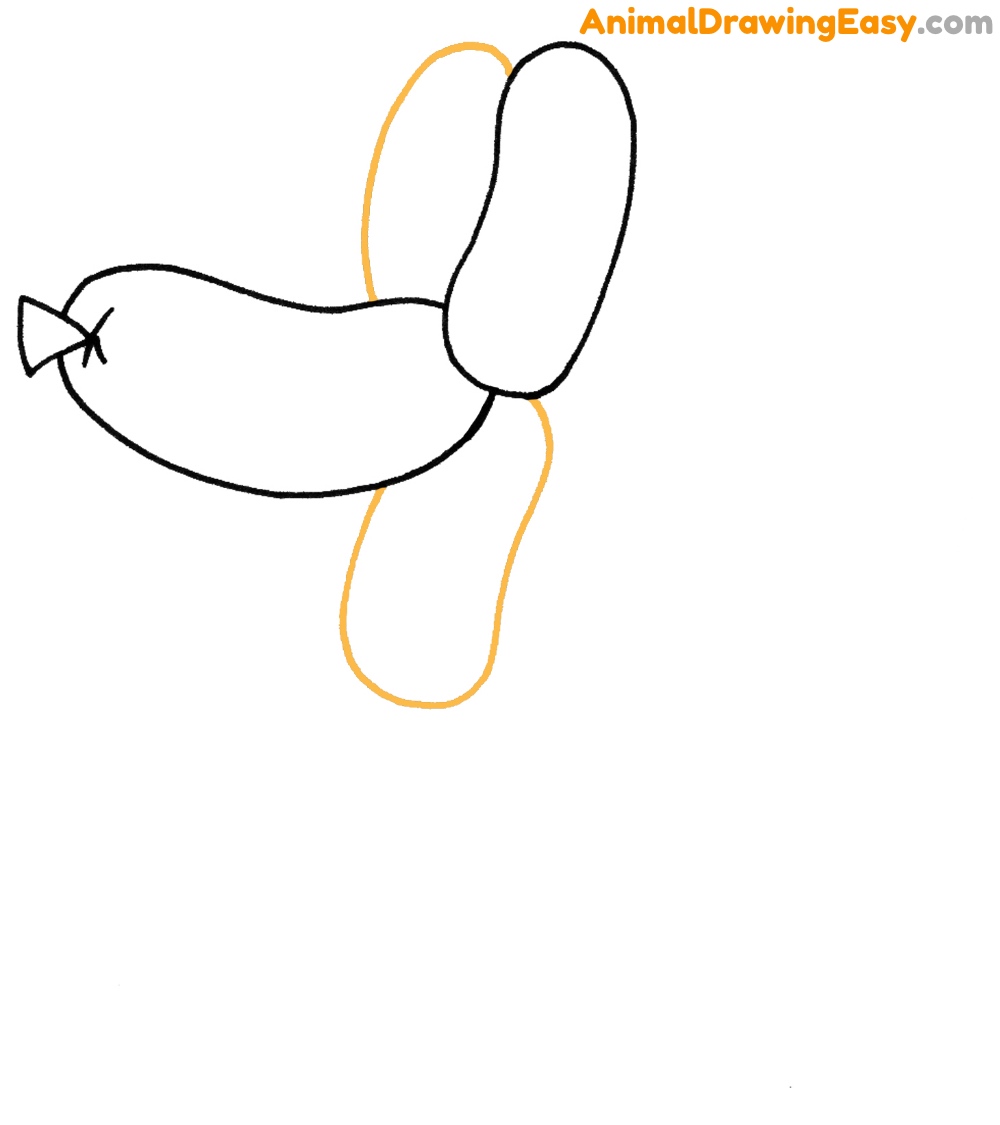 dog balloon drawing