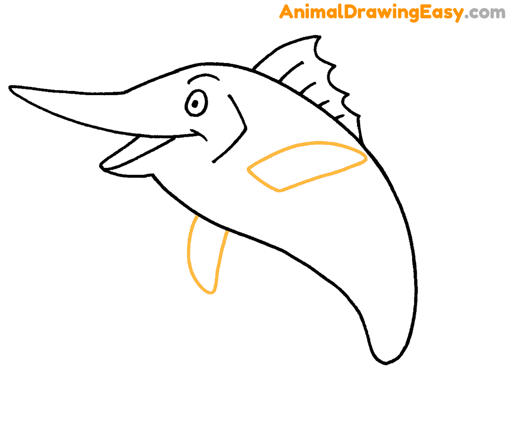 Blue Marlin Drawing