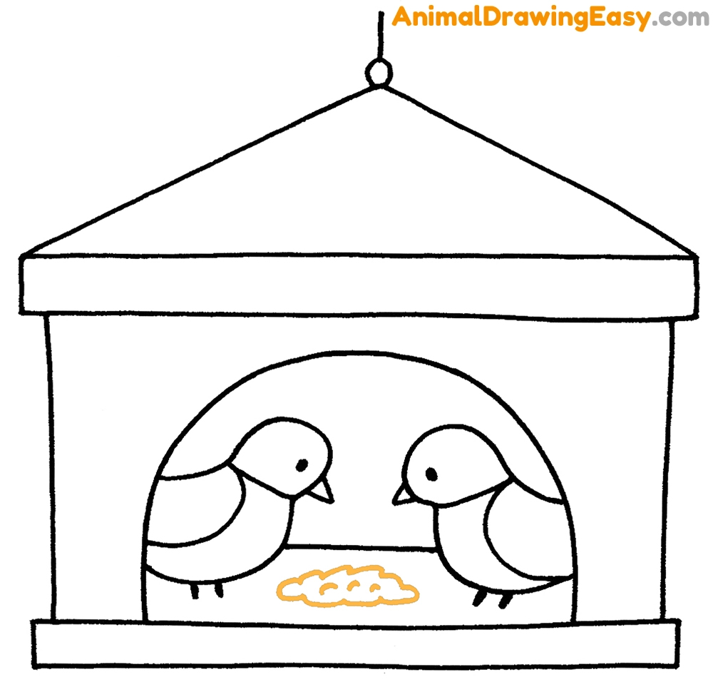 Easy Drawing Bird Feeder