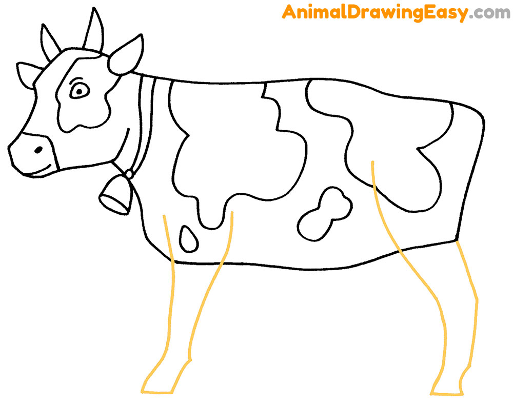 How to Draw A Cow – A Step by Step Guide | Cow drawing, Cow drawing easy,  Easy drawings