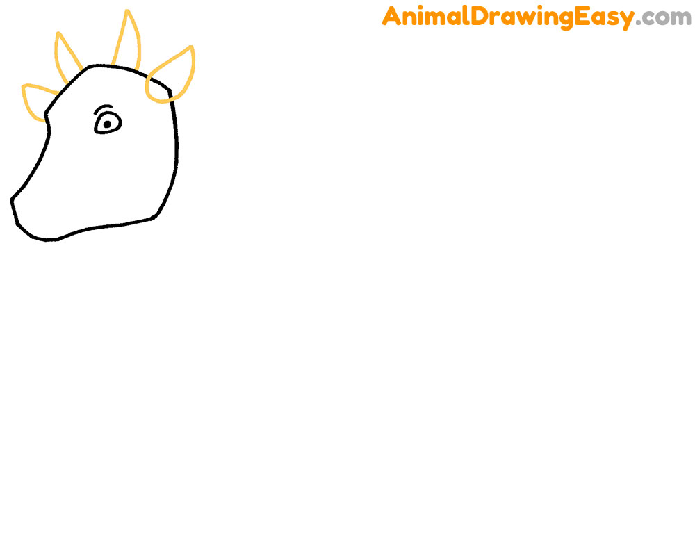 Easy Drawing Cow