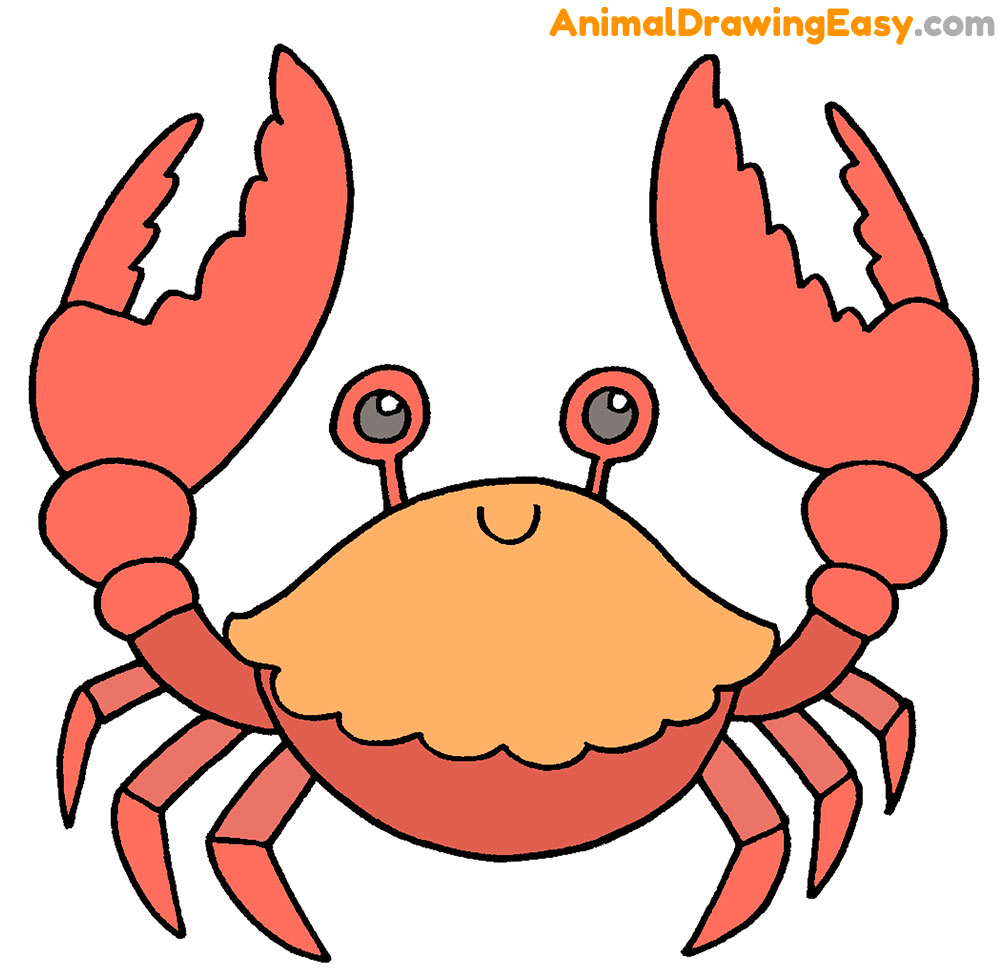 How to Draw a Crab Easy
