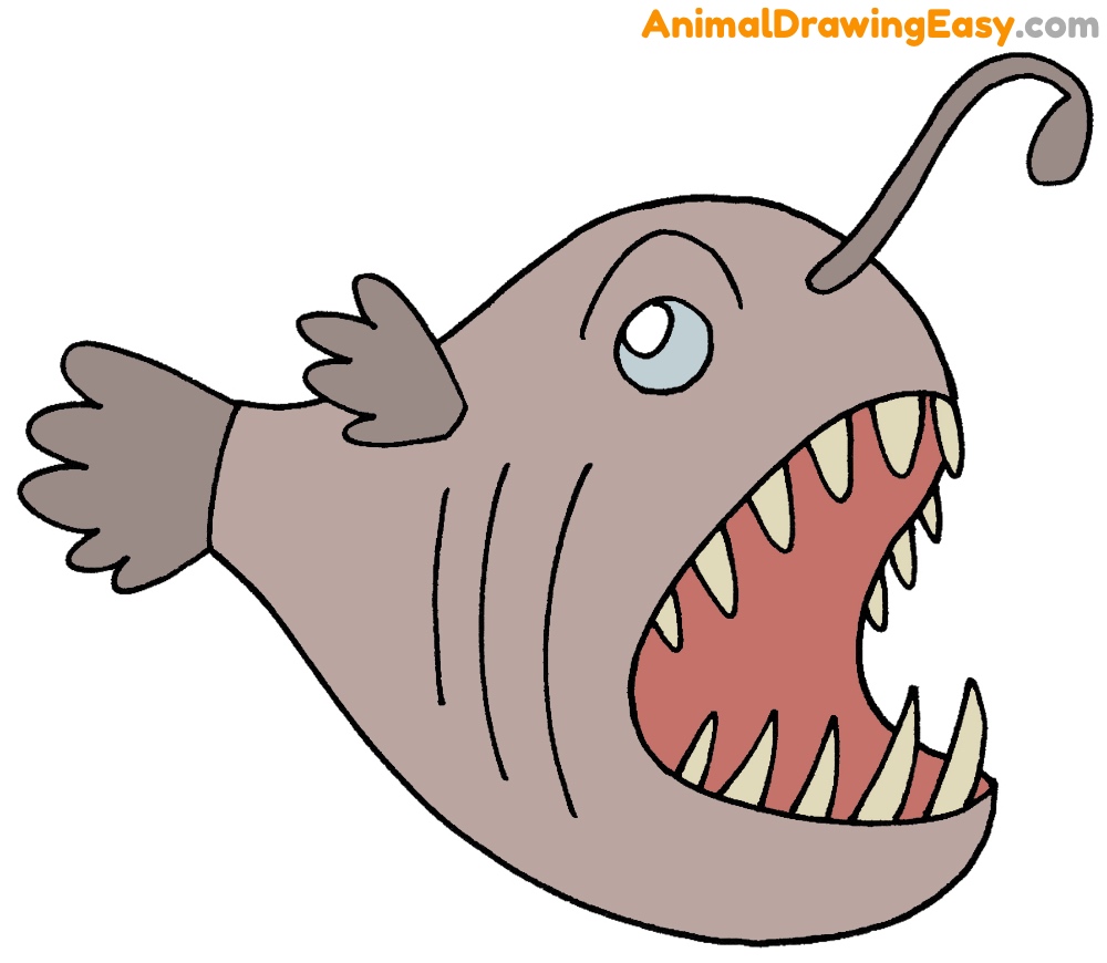 How to Draw an Anglerfish