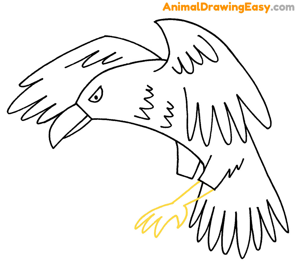 Easy Crow Drawing Ideas | A Simple Crow Outline Sketch - YouTube
