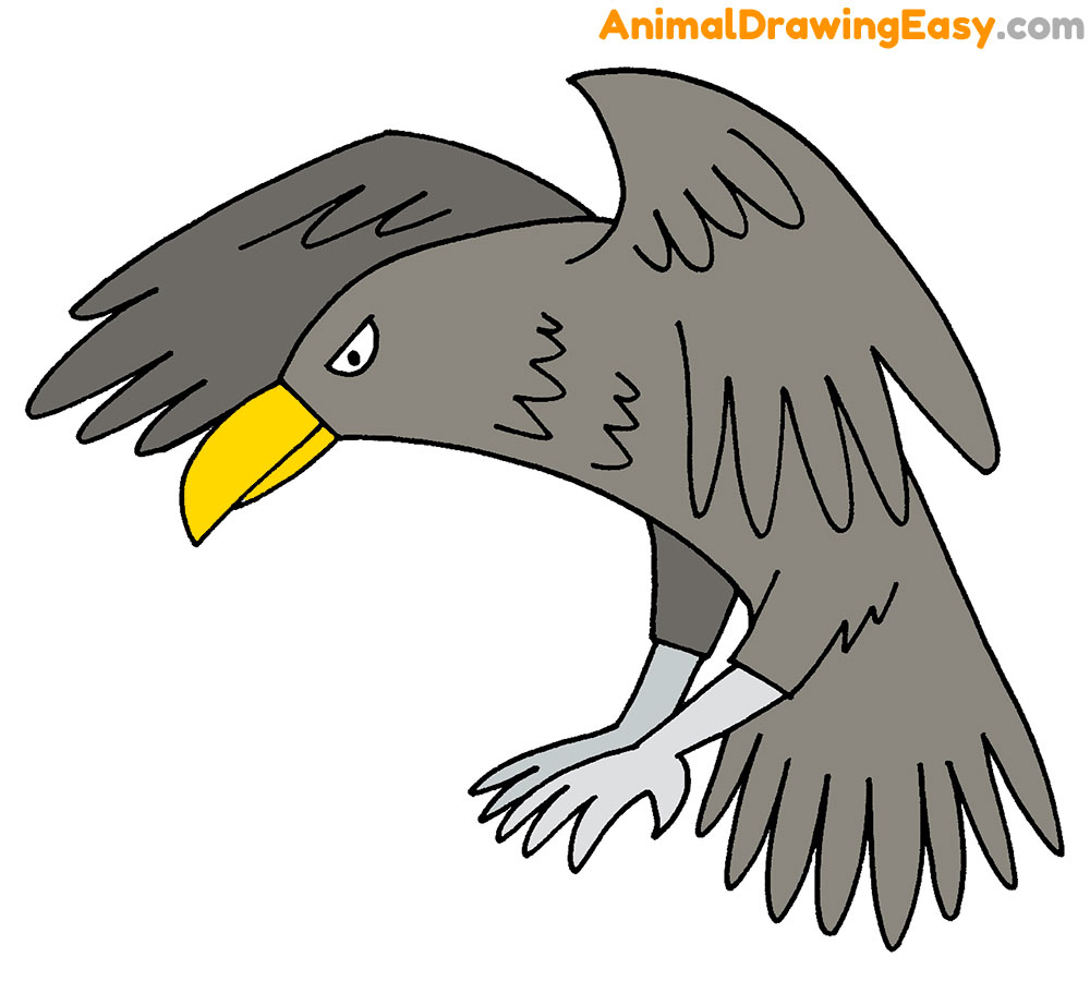 How to Draw a Crow for Kids